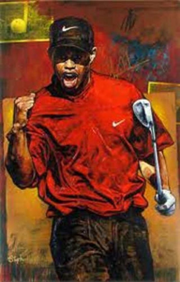 Stephen-Holland-Tiger-Woods-The-Shot-Canvas-360990437323