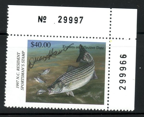 NCS18-Sportsmans-Fishing-Conservation-Stamp-Artist-Signed-PNS-361645370196